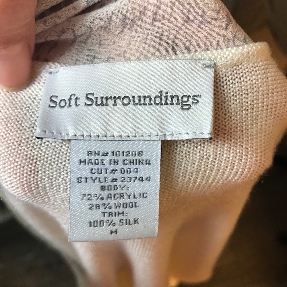 Soft Surroundings Waterfall Cardigan Women’s M - Picture 12 of 12